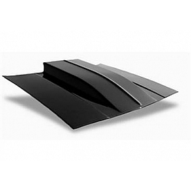 Harwood Fiberglass Hood - Cowl Induction Bare Fiberglass Black - 28104