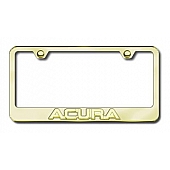Automotive Gold License Plate Frame - Gold Stainless Steel - LFACUGG
