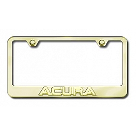 Automotive Gold License Plate Frame - Gold Stainless Steel - LFACUGG