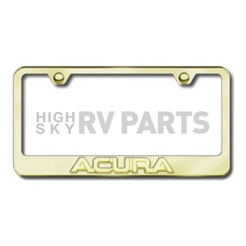Automotive Gold License Plate Frame - Gold Stainless Steel - LFACUGG