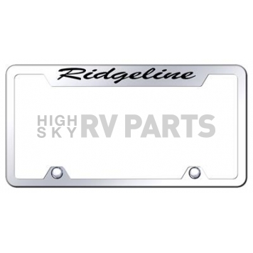 Automotive Gold License Plate Frame - Silver Stainless Steel - TFSRIDEC