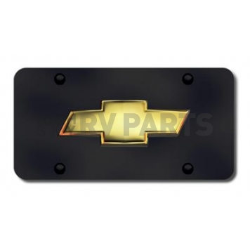 Automotive Gold License Plate - OEM Chevy Bowtie Stainless Steel - CHVOEMB
