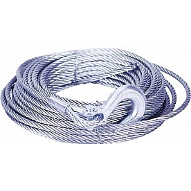 Mile Marker Winch Cable - 100 Feet x 3/8 Inch Galvanized Aircraft Steel - 1950020C