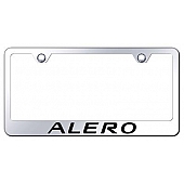 Automotive Gold License Plate Frame - Silver Stainless Steel - LFALEEC