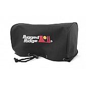 Rugged Ridge Winch Cover - Vinyl Lined Fabric Black - 1510203