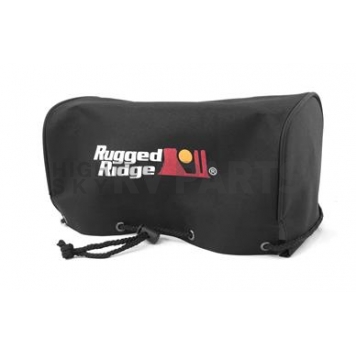 Rugged Ridge Winch Cover - Vinyl Lined Fabric Black - 1510203