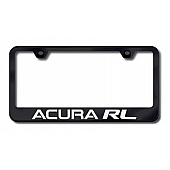 Automotive Gold License Plate Frame - Black Stainless Steel - LFARLEB