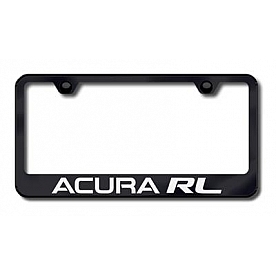 Automotive Gold License Plate Frame - Black Stainless Steel - LFARLEB
