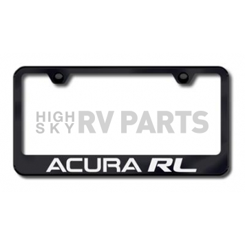 Automotive Gold License Plate Frame - Black Stainless Steel - LFARLEB