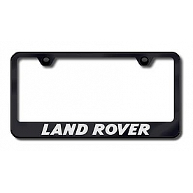 Automotive Gold License Plate Frame - Black Stainless Steel - LFLANEB