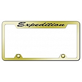 Automotive Gold License Plate Frame - Gold Stainless Steel - TFSXPDEG