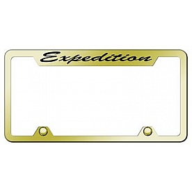 Automotive Gold License Plate Frame - Gold Stainless Steel - TFSXPDEG