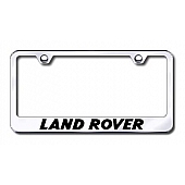 Automotive Gold License Plate Frame - Silver Stainless Steel - LFLANEC