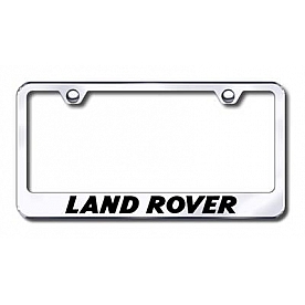 Automotive Gold License Plate Frame - Silver Stainless Steel - LFLANEC