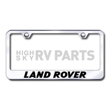 Automotive Gold License Plate Frame - Silver Stainless Steel - LFLANEC