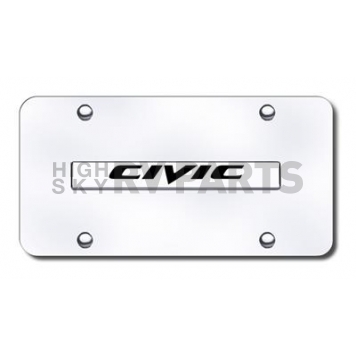 Automotive Gold License Plate - Civic Stainless Steel - CIVNCC