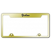 Automotive Gold License Plate Frame - Gold Stainless Steel - TFSYUKEG