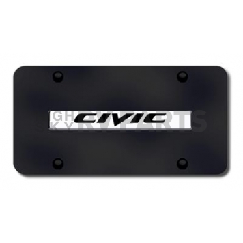 Automotive Gold License Plate - Civic Stainless Steel - CIVNGB