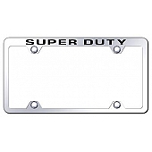 Automotive Gold License Plate Frame - Silver Stainless Steel - TFWDTYEC
