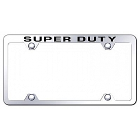 Automotive Gold License Plate Frame - Silver Stainless Steel - TFWDTYEC