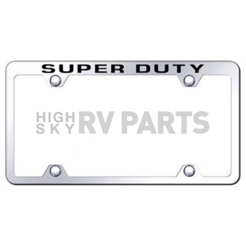 Automotive Gold License Plate Frame - Silver Stainless Steel - TFWDTYEC