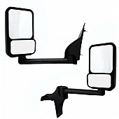 Velvac Exterior Mirror Manual Rectangular Black - 728730