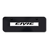 Automotive Gold License Plate - Civic Stainless Steel - CIVNGCM
