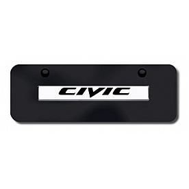 Automotive Gold License Plate - Civic Stainless Steel - CIVNGCM
