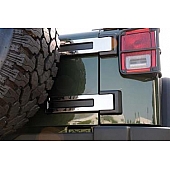 T-Rex Truck Products Tailgate Hinge Cover - Stainless Steel Silver Polished Set Of 2 - 10485