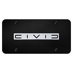 Automotive Gold License Plate - Civic Stainless Steel - CIVCNCB