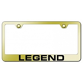 Automotive Gold License Plate Frame - Gold Stainless Steel - LFLEGEG