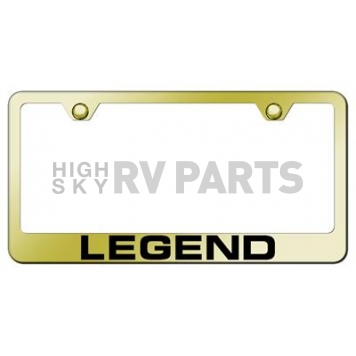 Automotive Gold License Plate Frame - Gold Stainless Steel - LFLEGEG
