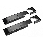 Warrior Products Tailgate Hinge Cover - Steel Black Powder Coated Set Of 2 - 2200