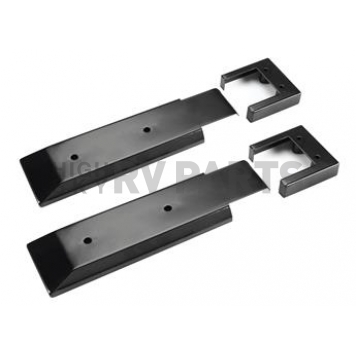 Warrior Products Tailgate Hinge Cover - Steel Black Powder Coated Set Of 2 - 2200
