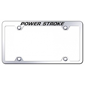 Automotive Gold License Plate Frame - Silver Stainless Steel - TFWPWREC