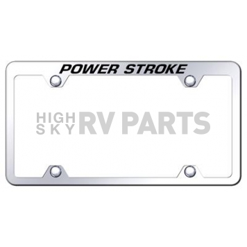Automotive Gold License Plate Frame - Silver Stainless Steel - TFWPWREC