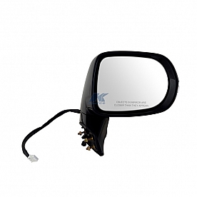 K-Source Exterior Mirror Electric Rectangular Black Single - 70157T