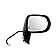 K-Source Exterior Mirror Electric Rectangular Black Single - 70157T