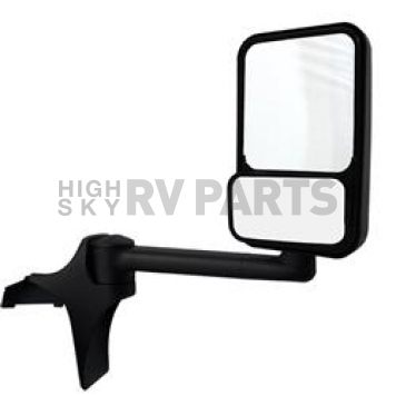 Velvac Exterior Mirror Manual Rectangular Black - 728732