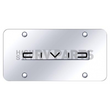 Automotive Gold License Plate - Civic (Reversed C) Stainless Steel - CIVCNCC