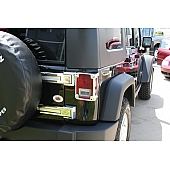 Putco Tailgate Hinge Cover - ABS Plastic Silver Chrome Plated Set Of 2 - 401266