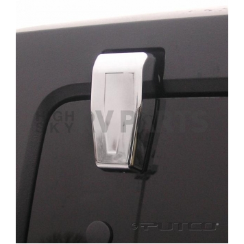 Putco Rear Window Hinge Cover - ABS Plastic Silver Chrome Plated Set Of 2 - 401267