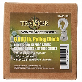 Keeper Corporation Winch Snatch Block - 8000 Pounds - KTA15120