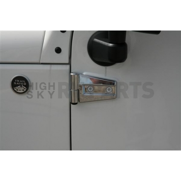 Putco Door Hinge Protector - ABS Plastic Silver Chrome Plated 28 Piece - 401271-1