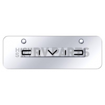 Automotive Gold License Plate - Civic (Reversed C) Stainless Steel - CIVCNCCM