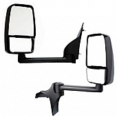 Velvac Exterior Mirror Manual Rectangular Black - 728733