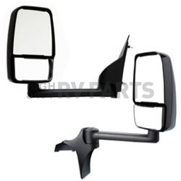 Velvac Exterior Mirror Manual Rectangular Black - 728733