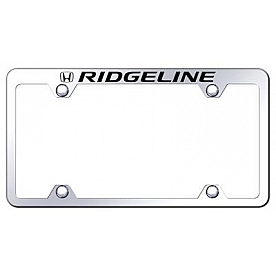 Automotive Gold License Plate Frame - Silver Stainless Steel - TFWRIDEC