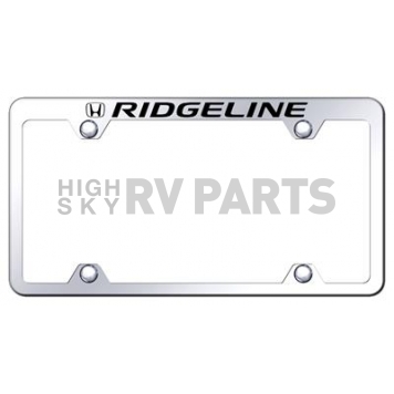 Automotive Gold License Plate Frame - Silver Stainless Steel - TFWRIDEC