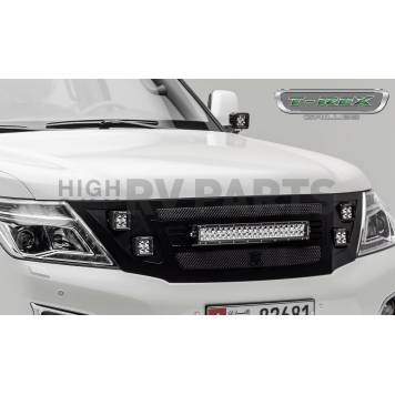 T-Rex Truck Products Grille Insert - Mesh Rectangular Black Powder Coated Steel - 6317871